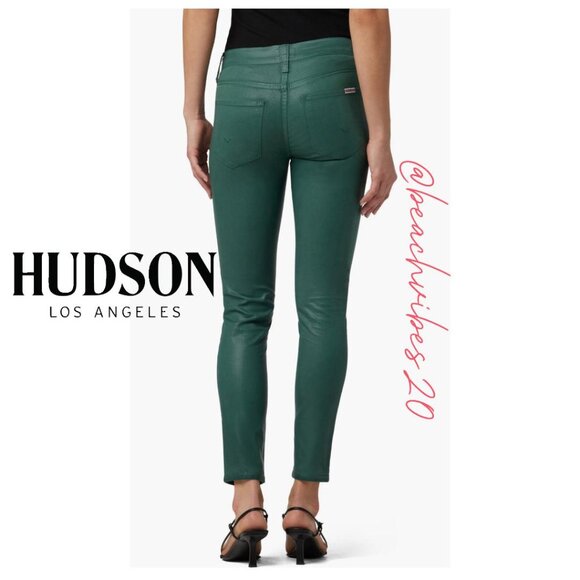 *HUDSON JEANS Natalie Ankle Super Skinny Jeans Sparkling Pine O-23 - Picture 2 of 13